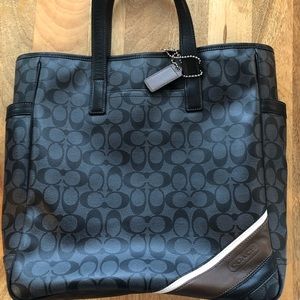 Coach PVC and Leather Tote